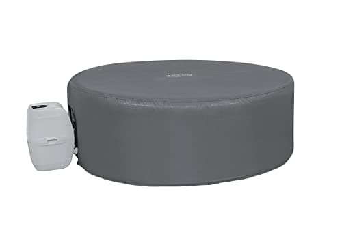 Image of Lay-Z-Spa Large Round Thermal Hot Tub Cover 196cm x 71cm | Up to 40% More Energy Efficient, Water Repellent & UV Resistant, Universal Fit, BW60318, Grey