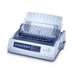 Image of OKI Microline 3390 - Printer - B/W - dot-matrix - Roll (25.4 cm) - 360 dpi x 360 dpi - 24 pin - up to 390 char/sec - parallel