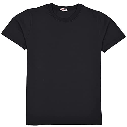 Image of A2Z 4 Kids Boys T Shirts Plain Black T Shirt Soft - Boys PL T Shirt Black 2-3