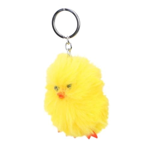 Image of FOMIYES Little Yellow Chicken Keychain Fluffy Chicks for Handbag Purse Charm Plush Keychain for Backpacks Aesthetic