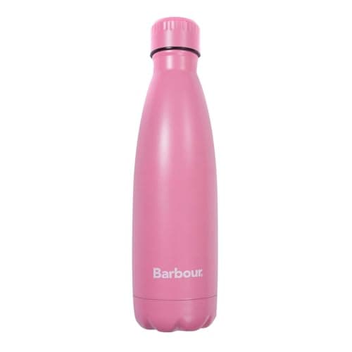 Image of Barbour Thermally Insulated Metal Water Bottle in Pink 500ml - 9 Hours hot/ 24 Hours Cold, AWZ/SS22