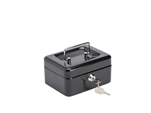 Image of Burg-Wachter 6" Cash Box - Black, 152 x 80 x 115, CB01BK