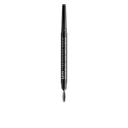 Image of NYX Professional Makeup Precision Brow Pencil, Dual Ended with Flat Tip Pencil and Spoolie Brush, Vegan Formula, Long-Lasting & Natural Finish, Shade: Ash Brown