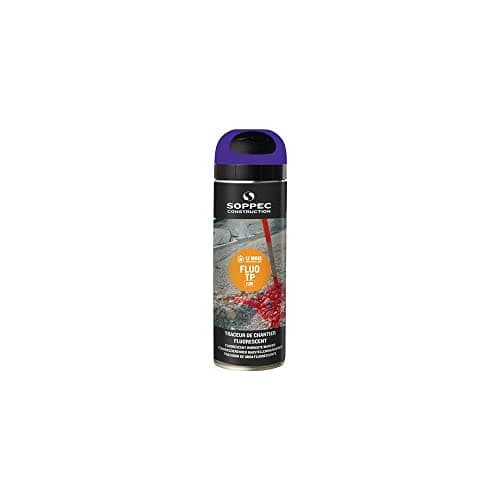 Image of Soppec Fluorescent Blue TP Temporary Marking Spray Paint Construction Survey