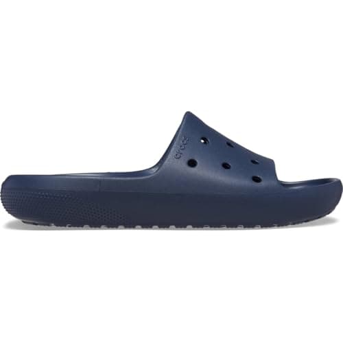 Image of Crocs Unisex Adults,Classic Slide v2, Navy, 4 UK Men/ 5 UK Women
