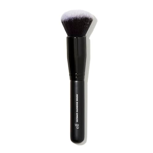 Image of e.l.f. Ultimate Blending Brush, Soft, Synthetic, Large, Dome-Shaped, Dense, Contours Face for Seamless, Even Coverage, Sculpts, Easy To Clean, Easy To Use, Black, 1 Count (Pack of 1)