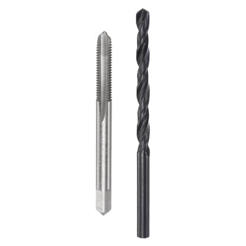 Image of sourcing map Metric Tap and Drill Bit Set, M5 x 0.8 Thread Tap & 4.2mm Black Oxide Twist Drill Bit, Straight Flute Tap Tapping Threading Repair Tool Kit