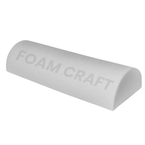 Image of FOAM CRAFT® Orthopedic Half Moon Pillow - Super Soft, Multipurpose Cushion for Travel, Neck, Lower Back, Knees, Legs, Feet, Sleeping, Sitting Lumbar Pain Relief Only Foam (White, 42x18x10 cm)