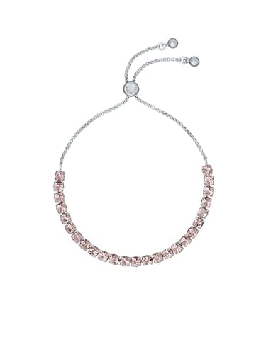 Image of Ted Baker Melrah Crystal Adjustable Tennis Bracelet (Vintage Rose Crystal)