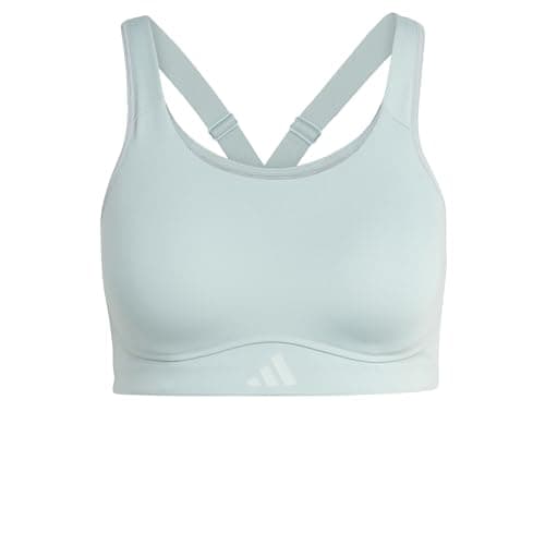 Image of adidas Women's Optime Workout High Support Bra, Wonder Sage, M A-B