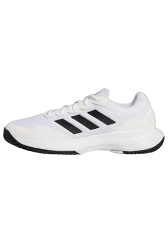 Image of adidas Gamecourt 2 Tennis womens Tennis Shoe, White, black, white, 45 1/3 EU