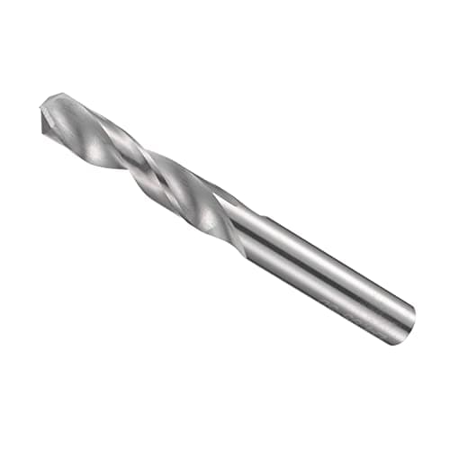 Image of CoCud Solid Carbide Drill Bits, 4.95mm Diameter, K35 Tungsten Carbide Precision Short Length Twist Drill Bits - (Applications: for Stainless Steel Alloy Metal), 1-Piece