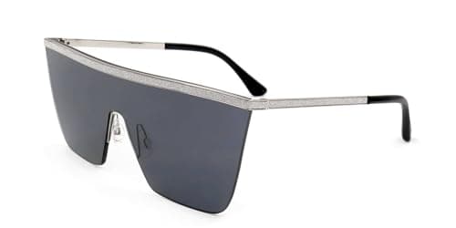 Image of Jimmy Choo LEAH/S Silver black 99/1/145 WOMAN Sunglasses