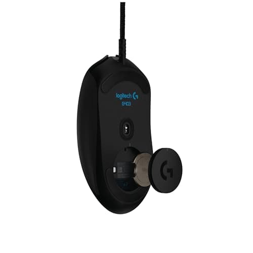 Image of Logitech G403 Prodigy Wired Gaming Mouse, 12,000 DPI, RGB, Lightweight, 6 Programmable Buttons, On-Board Memory, Compatible with PC / Mac - Black (German Packaging)