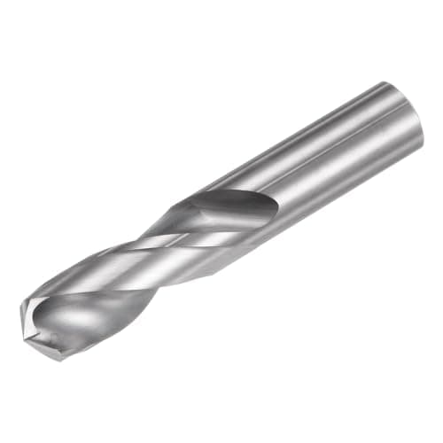 Image of sourcing map Solid Carbide Drill Bit, 12mm (0.472") YG6X/C3 Micro-Grain Tungsten Carbide Short Twist Drill Bits Straight Shank for Drilling Stainless Steel Aluminum Metal Plastic