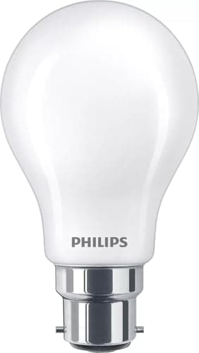 Image of Philips LED Classic A60 Frosted Light Bulb [B22 Bayonet Cap] 40W, Warm White 2700K, Non Dimmable