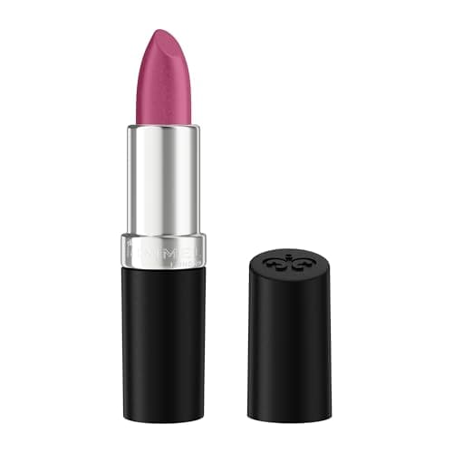 Image of Rimmel Lasting Finish Lipstick 084 Amethyst Shimmer, Creamy Satin Finish, Long Lasting 8 HR Wear, Comfortable Formula, Rich Pigment