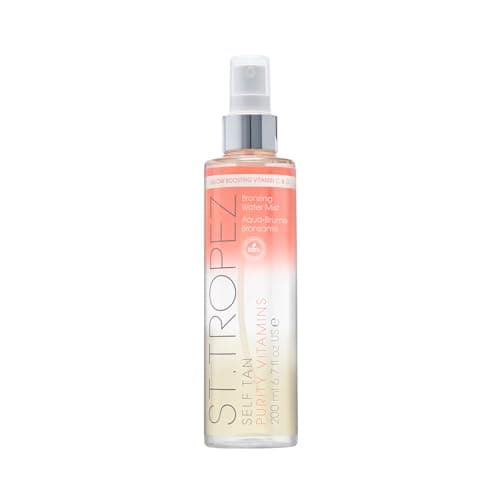 Image of St.Tropez Self Tan Purity Vitamins Bronzing Body Mist, Clear Tanning Water, Streak-Free Finish, Vitamin C & D, Vegan, Natural & Cruelty Free, 200 ml