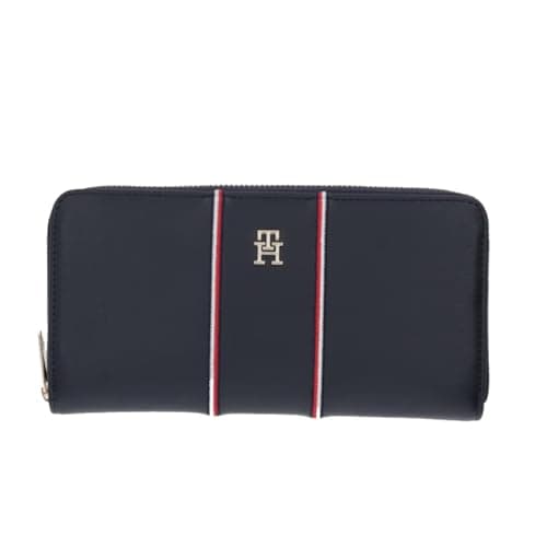 Image of Tommy Hilfiger Th Icon Lrg Za Corp Women's Wallet - Space Blue, One Size