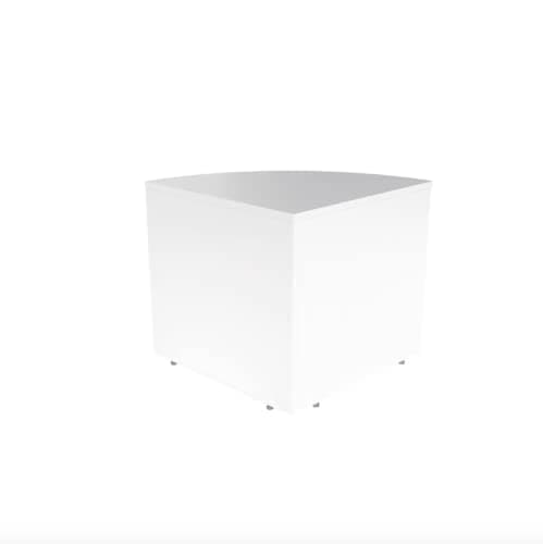 Image of Jemini Reception Modular Corner Desk Unit 800x800x740mm White KF71552