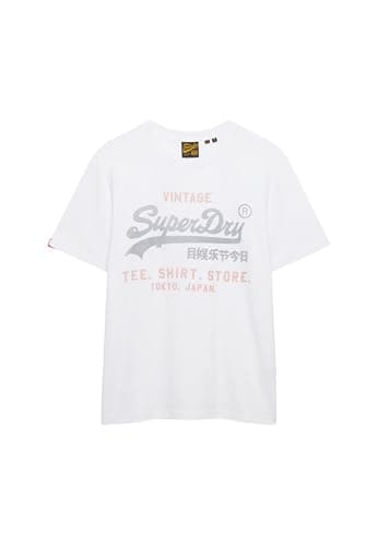 Image of Superdry Men's Vl Heritage Relaxed Tee T-Shirt, Optic, 3XL