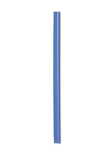 Image of Durable A4 Spine Bar 6mm Blue - Pack of 50 - Quick and Easy Binding for Unpunched Documents - Holds Up to 60 A4 Sheets