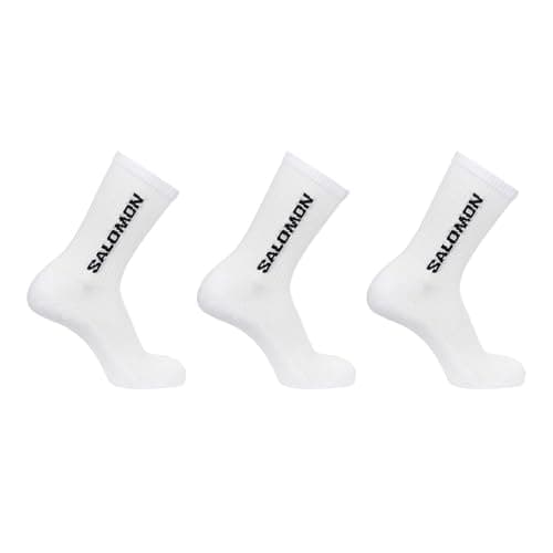 Image of Salomon Everyday Crew 3-Pack Socks, Classic Cotton-Blend Comfort, Secure Foothold Cuff, Elasticated Arch Support for Sensitive Feet