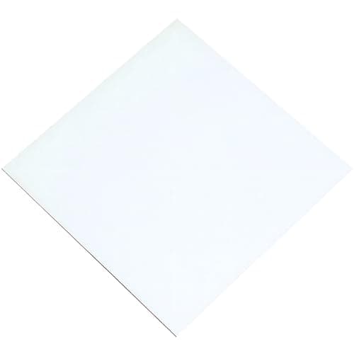 Image of White Faced Hardboard Sheet 3mm x 606mm x 1220mm Decorative Panel Board for Furniture Backing, Cupboard Panels and DIY Projects