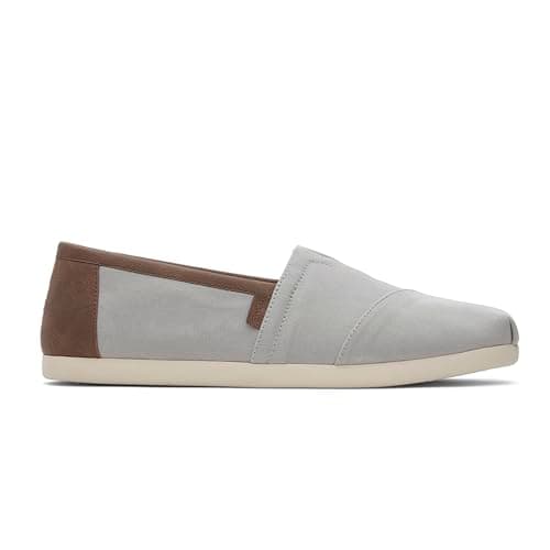 Image of TOMS Mens Classic Alpargata Espadrilles Shoes Grey 10 UK