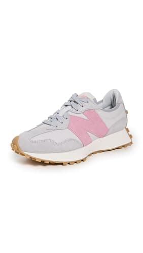 Image of New Balance Women's 327 Sneaker, Raincloud/Pink Taffy, 4 UK