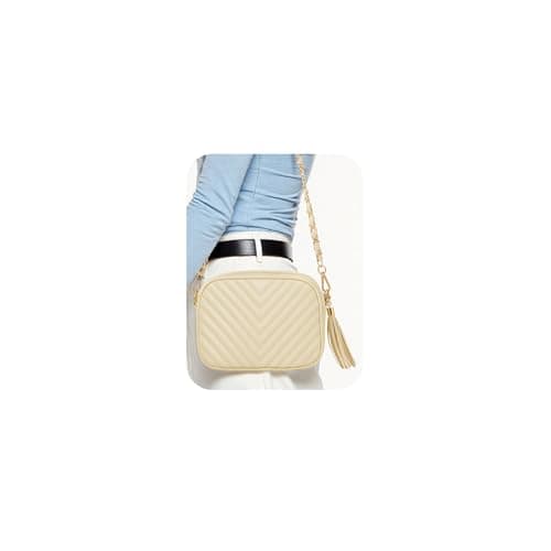 Image of Lotus Karen Crossbody Bags for Women Trendy Small Crossbody Purse for Women Triple Zip Cell Phone Leather Handbag (Ivory White)