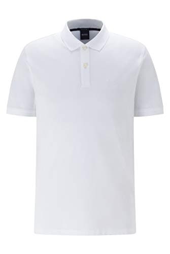 Image of BOSS Men's Pallas Short Sleeve Polo Shirt, White, Large