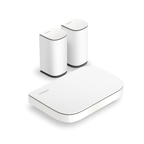 Image of Linksys Velop Micro 6 Dual Band Mesh WiFi System - WiFi 6 Router with up to 3Gbps Speed, Covers 465 sqm, Supports 150+ Devices - Replaces Internet Router & Extender, 3-Pack