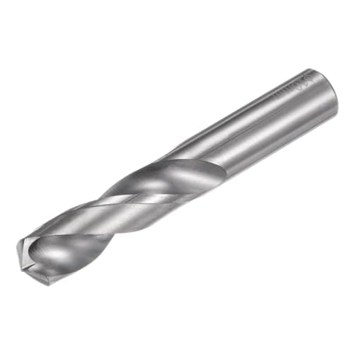 Image of sourcing map Solid Carbide Drill Bit, 10mm (0.394") YG6X/C3 Micro-Grain Tungsten Carbide Short Twist Drill Bits Straight Shank for Drilling Stainless Steel Aluminum Metal Plastic
