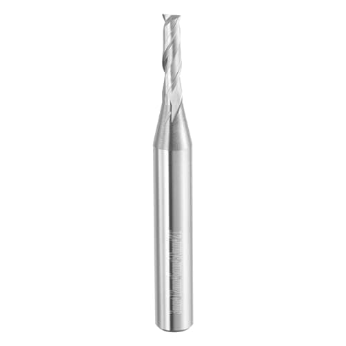 Image of sourcing map Spiral Router Bit 3mm Cut Dia 2 Flutes Up Cut End Mill Bits Milling Cutter for Wood Carving Engraving (6mm Shank 12mm Cut Length 50mm Long 30 Degree Helix HRC44-46)