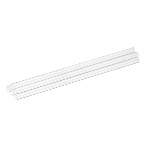 Image of sourcing map 5Pcs Clear Rigid Acrylic Pipe, 12mm(0.47") ID x 15mm(0.59") OD 14" Round Polycarbonate Tube Plastic Tubing for Plumbing, Lighting, Aquarium, DIY Projects
