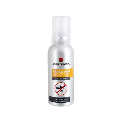 Image of Lifesystems Insect Repellent Expedition Sensitive Pump Spray Repels Mosquitoes, Midges, Biting Insects and Ticks | Up to 6hrs Protection | Ideal for Children: DEET-Free Formula, Silver, 50 ml