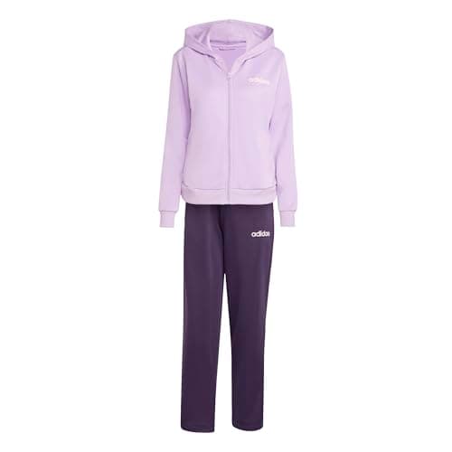 Image of adidas Women's ESSENTIALS LINEAR TRACKSUIT, powder plum, XS