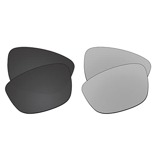 Image of EZReplace Lenses Replacement Compatible with Arnette Borrow AN4259-63mm Sunglasses (Polarized Lenses) - Fits Arnette Borrow Frame (Carbon Black+Metal Silver)