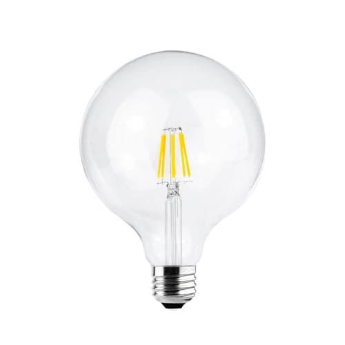 Image of G.W.S® LED Filament Bulb, G125 E27 Edison Screw, LED Globe Bulb, 8W Dimmable Warm White 2700K, Clear Glass