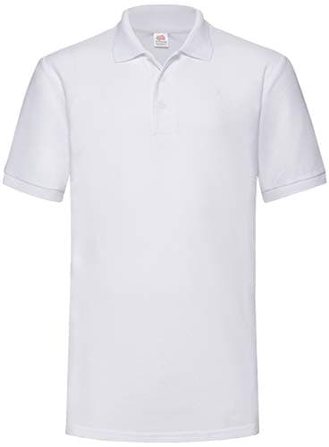 Image of Fruit of the Loom Men's 65/35 Polo Shirt, White, Medium