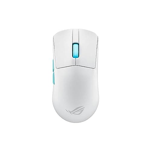 Image of ASUS ROG Harpe Ace Aim Lab Edition Wireless Gaming Mouse, 54g Lightweight, 24GHz RF, Bluetooth, 36K DPI Sensor, 5 Buttons, ROG SpeedNova, ROG Omni Receiver, Esports & FPS Gaming, White