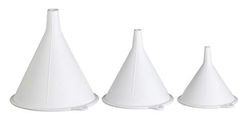 Image of Dexam 17840980 Set of 3 Plastic funnels, White
