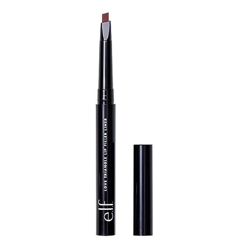 Image of e.l.f. Love Triangle Lip Filler Liner, 2-in-1 Lip Liner Pencil For Sculpting & Filling, Long-Lasting Intense Colour, Plum