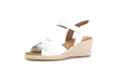 Image of Gabor Women's Strappy Sandals, Women's Sandals, White 50, 9 UK