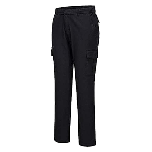 Image of Portwest Stretch Slim Combat Trouser, Size: 34, Colour: Black, S231BKR34