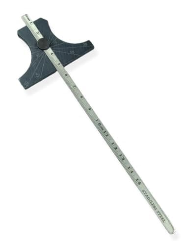 Image of PRAZTECH® Depth Gauge Precision Stainless Steel 0 to 150mm (0 to 6") - Metric & Imperial Measurement