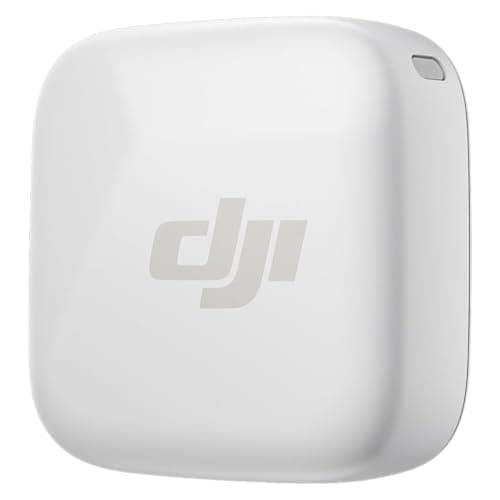 Image of DJI Mic Mini Transmitter (Arctic White), Wireless Lavalier Microphone, Ultralight, Detail-Rich Audio, OsmoAudio, Noise Cancelling, Clip On Bluetooth Phone Microphone for Camera/iPhone/Android