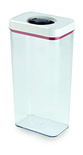 Image of Zyliss E981059 Twist and Seal Storage Box With Lid | 3.6 Litre | Plastic | Clear/White | Kitchen Storage/Bathroom Storage/Food Storage/Makeup Storage/Toy Storage | Includes 1 x Storage Container