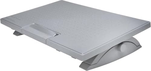 Image of Kensington SoleMate Pro Foot Rest for Under Desk, Foot Stool with SmartFit Ergonomic System, Footrest with Easy-to-clean Adjustable Non-Slip Base for Office Desk & Home, Grey K50409EU